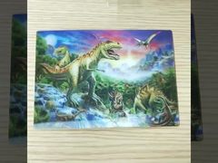 Tarjeta de cumpleaños de Navidad en 3D con sobre Tarjeta postal lenticular