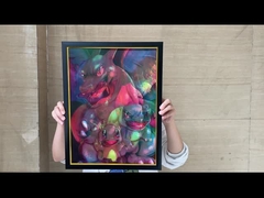 DGZ Naruto Messi Ronaldo Deportes 3d Flip Motion Posters de anime lenticulares 40 * 60cm