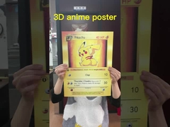 DGZ Naruto Messi Ronaldo Deportes 3d Flip Motion Posters de anime lenticulares 40 * 60cm