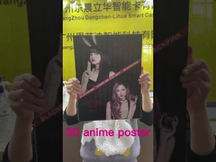 Imagen del Presidente personalizada Impresión 3D Lenticular Impresión 3D Poster de efecto Flip