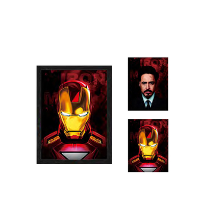 Anime Lenticular Marvel Posters 2 Personajes cambiando imágenes Manga 3D Flip Poster Decoración de pared