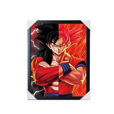 Anime de venta caliente Dragon Ball 3d Lenecular Hoja Holográfica Lenticular Anime Cartel 3d imagen para la pared