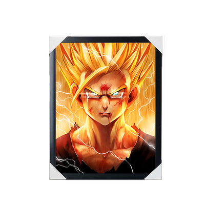 Comic japonés Dragon Ball One Piece Demon Slayer Blanqueador Impresión 3D Anime Imágenes colgantes Decoración de pared Rollos de cartel