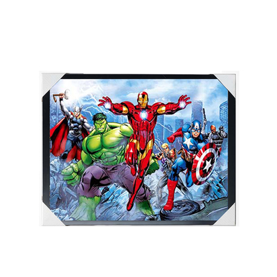 Póster 3D de anime al por mayor Marvel 3D Poster Lenticular Decoración de pared Impresión 3D Cambiando la imagen Poster de anime