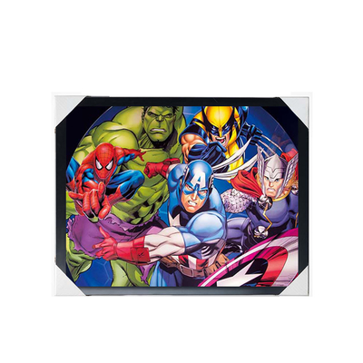 Póster 3D de anime al por mayor Marvel 3D Poster Lenticular Decoración de pared Impresión 3D Cambiando la imagen Poster de anime