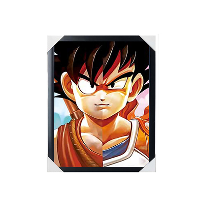 Anime de venta caliente Dragon Ball 3d Lenecular Hoja Holográfica Lenticular Anime Cartel 3d imagen para la pared