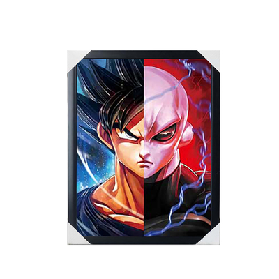 Anime de venta caliente Dragon Ball 3d Lenecular Hoja Holográfica Lenticular Anime Cartel 3d imagen para la pared