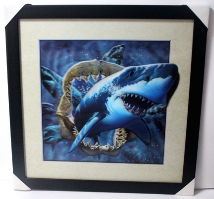 40 X 40cm 3D Lenticular Flip Picture Mayorista / Impresión 3D Lenticular a medida Cartel 3D Lenticular Foto con animal
