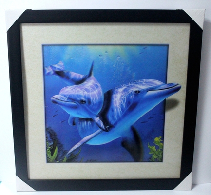 40 X 40cm 3D Lenticular Flip Picture Mayorista / Impresión 3D Lenticular a medida Cartel 3D Lenticular Foto con animal