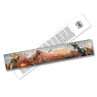 2024 Venta caliente Personalizar Lenticular 3D Efecto Regla de plástico 3D Regla para Niños