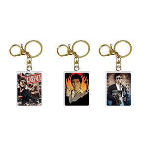 Vograce diseño personalizado encantos llavero/forma personalizada llavero acrílico/clavero personalizado pequeñas cantidades