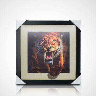 Impresión 3D de carteles lenticulares PET personalizados Pintura 3D con marco PS negro para decoración del hogar