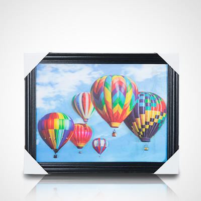 Cartel de pintura lenticular 3D PET 30*40cm 5D cartel lenticular tigres pintura 3D con marco negro para decoración del hogar
