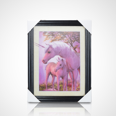 Cartel de pintura lenticular 3D PET 30*40cm 5D cartel lenticular tigres pintura 3D con marco negro para decoración del hogar