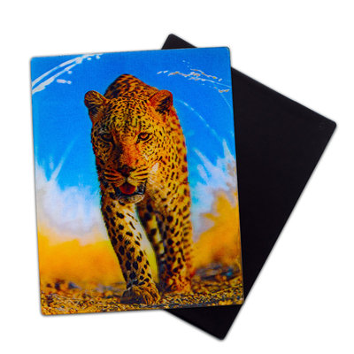 Lobos búho animales salvajes imanes 3D lenticular 3D imán de refrigerador para turistas