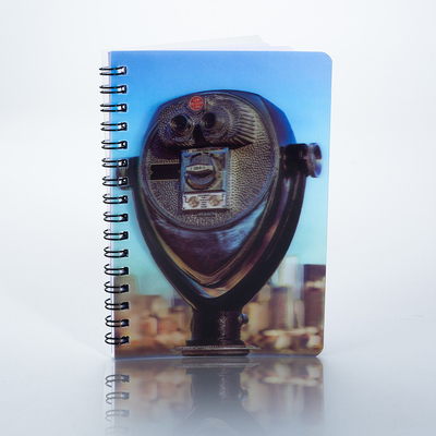 Diario de ejercicios en espiral lenticular 3D con cubierta 3D para estudiantes