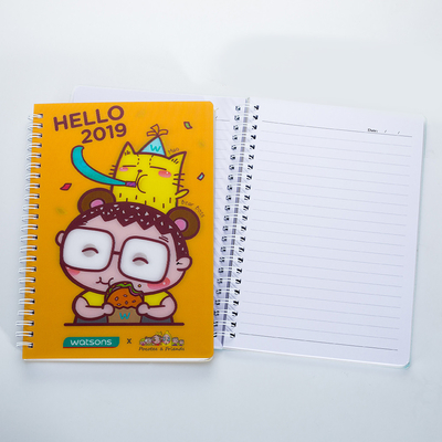 Por mayor personalizar Productos comercializables Baratos 3D Lenticular de tapa dura Sprial de unión animal Cuaderno de notas