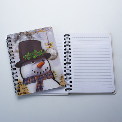 Por mayor personalizar Productos comercializables Baratos 3D Lenticular de tapa dura Sprial de unión animal Cuaderno de notas
