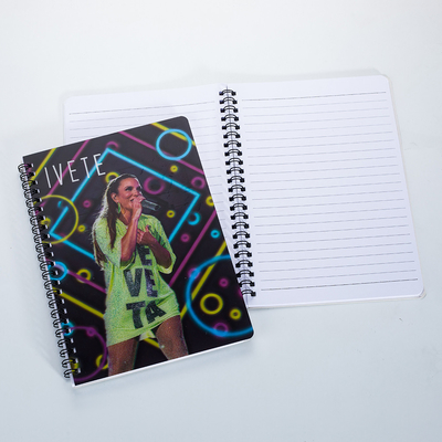 Proveedores de papelería Personalizado tamaño A4/A5/A6 3D PP/PET Lenticular Impresión de cubierta Sprial Papel de encuadernación Cuaderno de ejercicios