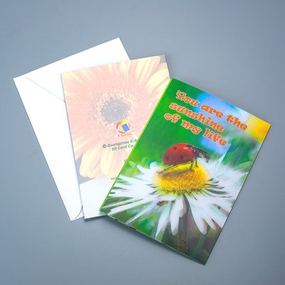 Venta en fábrica de tarjetas postales / tarjetas de visita de impresión lenticular 3D personalizada Kpop