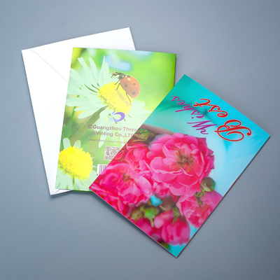 Venta en fábrica de tarjetas postales / tarjetas de visita de impresión lenticular 3D personalizada Kpop