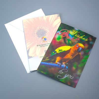 Venta en fábrica de tarjetas postales / tarjetas de visita de impresión lenticular 3D personalizada Kpop