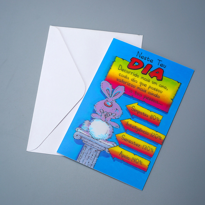 Venta al por mayor Impresión 3D Lenticular Personalizada Tarjetas de felicitación Fabricación de desnudos Tarjeta 3D