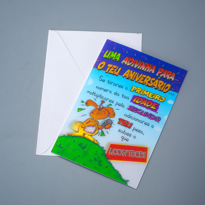 Venta al por mayor Impresión 3D Lenticular Personalizada Tarjetas de felicitación Fabricación de desnudos Tarjeta 3D