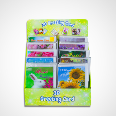 Tarjeta de felicitación personalizada de alta calidad colorida en relieve sello de papel de oro gracias tarjeta para regalos