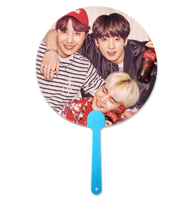 0.6mm PET plástico Corea Celebrity 3d Fan 3d Lenticular Fan con imagen del ídolo
