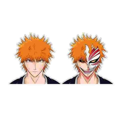 Pegatina de anime impermeable que cambia las pestañas pegatinas Iguro Obanai Demon Slayer 3D pegatina de movimiento lenticular para el portátil del automóvil