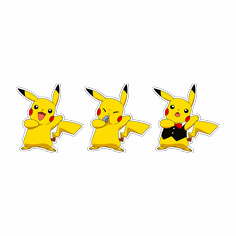 Adhesivos de dibujos animados Adhesivos impermeables Anime 3D Lenticular Adhesivos de animación para el refrigerador del ordenador portátil del coche