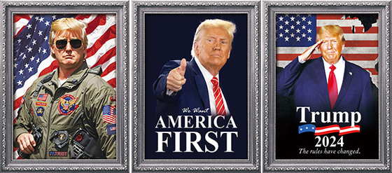 TRUMP Diseña Impresión 3D PET Personalizada Poster Lenticular Impresión 3D Lenticular