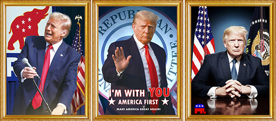 TRUMP Diseña Impresión 3D PET Personalizada Poster Lenticular Impresión 3D Lenticular