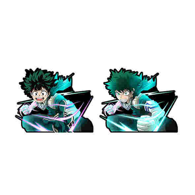 Cartoon Lenticular Adhesivos impermeables Flip Cambiando pegatinas Anime 3D Motion pegatina para el coche