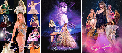 Adhesivas personalizadas Estrela de la cena Tyleor Swift Cambiando Decals Flip Motion Adhesivo 3D Lenticular Adhesivos de coche Anime
