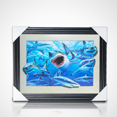 Venta caliente de alta definición regalo promocional japonés 3D Posters de anime lenticular con marco