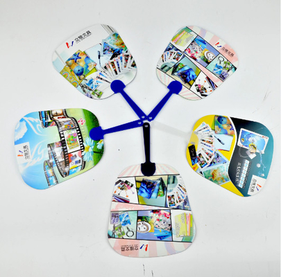 Diseños hermosos personalizados 3D Lenticular Ventilador de mano plástico PET 3D promocional Ventiladores de mano dibujos animados 3D ventiladores lenticulares