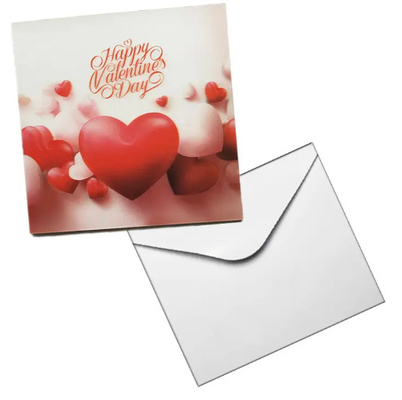 Venta caliente de tarjetas de felicitación impresas en 3D de invitación
