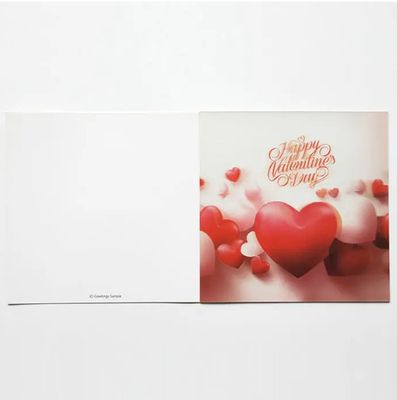 Venta caliente de tarjetas de felicitación impresas en 3D de invitación