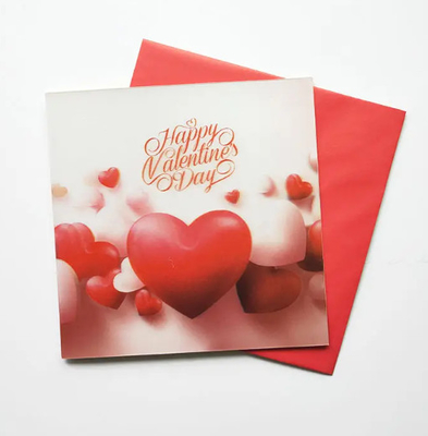 Venta caliente de tarjetas de felicitación impresas en 3D de invitación
