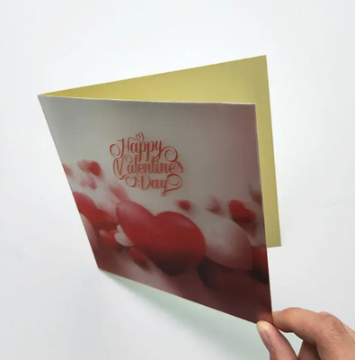 Venta caliente de tarjetas de felicitación impresas en 3D de invitación