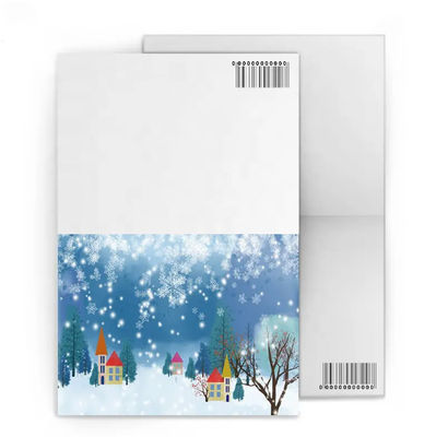 Tarjetas de felicitación 3D lenticulares personalizadas para la celebración de Navidad