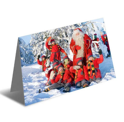 Tarjetas de felicitación 3D lenticulares personalizadas para la celebración de Navidad