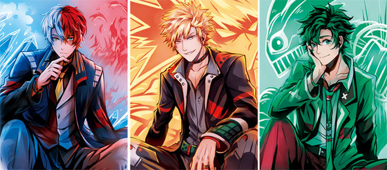Pintura japonesa de anime 3D Poster lenticular 30 * 40 Cm para decoración de paredes