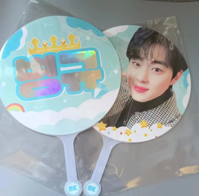 Ventilador Lenticular de un solo lado Kpop Ventilador Lenticular 3D Ventilador Lenticular de Mano