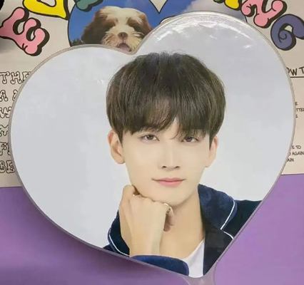 Fan de evento KPop personalizado para regalo Fan de plástico PET transparente 3D personalizado