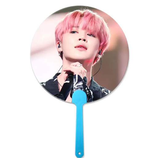 0.6mm PET plástico Corea Celebrity 3d Fan 3d Lenticular Fan con imagen del ídolo