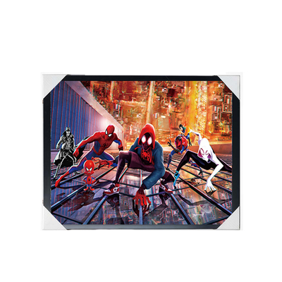 Póster 3D de anime al por mayor Marvel 3D Poster Lenticular Decoración de pared Impresión 3D Cambiando la imagen Poster de anime