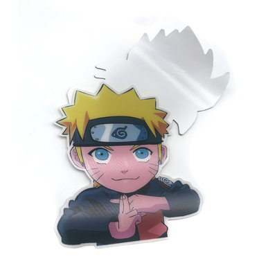 Pegatinas personalizadas impermeables Cambiando los movimientos pegatinas lenticulares pegatinas 3D de anime para automóviles decoración de equipaje de computadoras portátiles